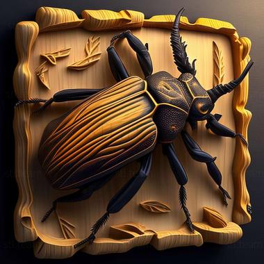 3D модель Lucanus tetraodon (STL)